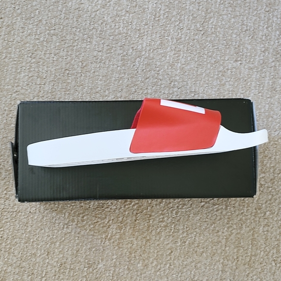 NWT The White Brand (Spain) Red/White Love Slides - Picture 4 of 4